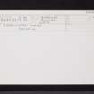 Caprington Mains, NS43NW 40, Ordnance Survey index card, Recto
