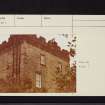 Carnell House, NS43SE 2, Ordnance Survey index card, page number 4, Verso