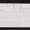 Barnweill, NS43SW 10, Ordnance Survey index card, page number 1, Recto