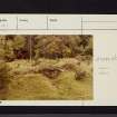 Robertland Castle, NS44NW 7, Ordnance Survey index card, page number 1, Recto