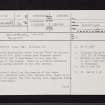Kilmaurs, Tour, NS44SW 15, Ordnance Survey index card, page number 1, Recto