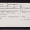 'Battle Of Crosstab', NS45NE 6, Ordnance Survey index card, page number 1, Recto