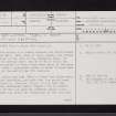 Neilston, 'Neil's Stone', NS45NE 11, Ordnance Survey index card, page number 1, Recto