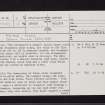 Moyne Moor, NS45SE 3, Ordnance Survey index card, page number 1, Recto
