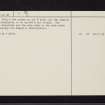 Laggen Hill, NS45SE 9, Ordnance Survey index card, page number 2, Verso