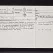 Moyne Moor, NS45SE 16, Ordnance Survey index card, page number 1, Recto