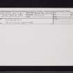 Middleton, NS45SE 24, Ordnance Survey index card, Recto