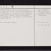 Dunlop, St Mary's Chapel, NS45SW 1, Ordnance Survey index card, page number 2, Verso