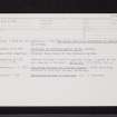 Barochan Cross, NS46NW 1, Ordnance Survey index card, Recto