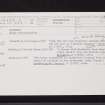 Barochan, NS46NW 4, Ordnance Survey index card, Recto