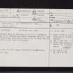Houston, St Peter's Well, NS46NW 7, Ordnance Survey index card, page number 1, Recto