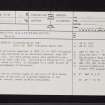 Houston, Craigends House, NS46NW 10, Ordnance Survey index card, page number 1, Recto
