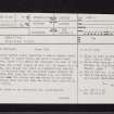 Houston, South Street, Mercat Cross, NS46NW 12, Ordnance Survey index card, page number 1, Recto