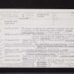 Barochan Hill, NS46NW 17, Ordnance Survey index card, page number 1, Recto