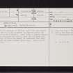 Houston, General, NS46NW 19, Ordnance Survey index card, page number 1, Recto