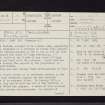 Paisley, Castlehead, NS46SE 3, Ordnance Survey index card, page number 1, Recto