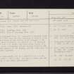 Paisley, Stanely Reservoir, NS46SE 24, Ordnance Survey index card, Recto