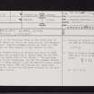 Paisley, School Wynd, NS46SE 33, Ordnance Survey index card, page number 1, Recto