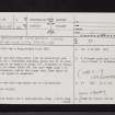 Johnstone, Craigston Wood, NS46SW 9, Ordnance Survey index card, page number 1, Recto