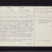 Cairnhowit, NS47NE 2, Ordnance Survey index card, page number 1, Recto