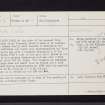 Middleton, NS47NW 3, Ordnance Survey index card, Recto