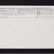 Clydebank, Duntocher, NS47SE 9, Ordnance Survey index card, Recto