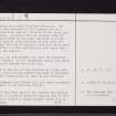 Clydebank, Duntocher, NS47SE 12, Ordnance Survey index card, page number 2, Verso