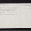 Clydebank, Duntocher, NS47SE 12, Ordnance Survey index card, page number 3, Recto