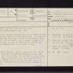 Auchentorlie, NS47SW 4, Ordnance Survey index card, page number 1, Recto