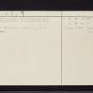 Auchentorlie, NS47SW 4, Ordnance Survey index card, page number 2, Verso