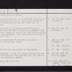 Bishopton, Whitemoss, NS47SW 20, Ordnance Survey index card, page number 2, Verso