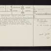 Erskine Golf Course, NS47SW 37, Ordnance Survey index card, page number 1, Recto