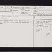 Formakin House, NS47SW 47, Ordnance Survey index card, page number 1, Recto