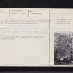 Kilmaronock Church, NS48NE 2, Ordnance Survey index card, page number 2, Verso
