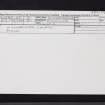 Kilmaronock Manse, NS48NE 20, Ordnance Survey index card, Recto