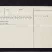 Auchenreoch Mains, NS48SW 4, Ordnance Survey index card, page number 2, Verso