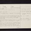 Hill Of Standing Stones, Merkin Muir, NS48SW 5, Ordnance Survey index card, page number 1, Recto