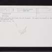 Merkins Muir, Red Brae Mill Stone, NS48SW 12, Ordnance Survey index card, Recto
