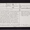 Rig Hill, Nith Lodge, NS50NW 2, Ordnance Survey index card, page number 1, Recto