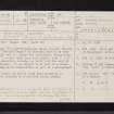 Borland Chapel, NS51NE 3, Ordnance Survey index card, page number 1, Recto
