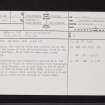 Hall Of Auchincross, NS51SE 1, Ordnance Survey index card, page number 1, Recto