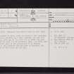Whitehill, NS51SE 3, Ordnance Survey index card, page number 1, Recto
