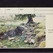 Little Rigend, Waterhead Castle, NS51SW 2, Ordnance Survey index card, page number 2, Verso