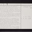 Darvel, Dagon Stone, NS53NE 12, Ordnance Survey index card, page number 2, Verso