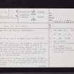 Airtnoch, Fenwick, NS54SW 2, Ordnance Survey index card, page number 1, Recto