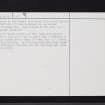 Airtnoch, Fenwick, NS54SW 2, Ordnance Survey index card, page number 2, Verso