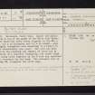 Busby Glen, NS55NE 22, Ordnance Survey index card, page number 1, Recto