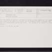Netherlee Park, NS55NE 39, Ordnance Survey index card, Recto