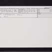 Dripps Mill, NS55NE 43, Ordnance Survey index card, Recto