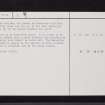 Deil's Wood, NS55SE 2, Ordnance Survey index card, page number 2, Verso